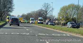 Huge emergency response after crash in Queensway - Grimsby Live