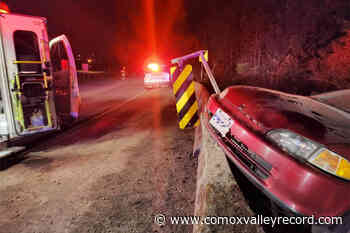Teen driver nabbed for DUI after Vancouver Island single-vehicle crash - Comox Valley Record