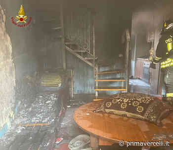 Borgo Vercelli: alloggio in fiamme - Prima Vercelli