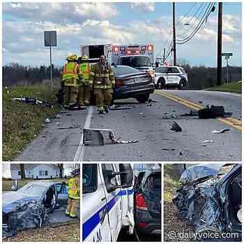 Ambulance Hit While Responding To Crash In Central PA - Daily Voice
