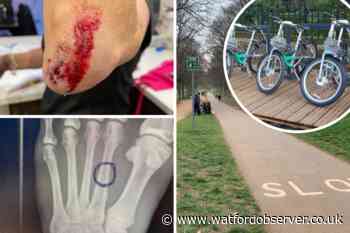 Can cyclists and pedestrians mix safely in Cassiobury Park?