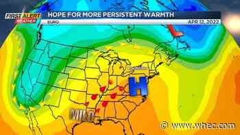First Alert Forecast: Unsettled Sunday with rain and snow showers