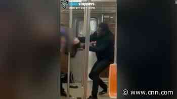 A 22-year-old was attacked on the subway by a person shouting anti-gay slurs, police say