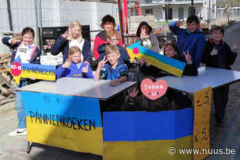 5 de Leerjaar Vrije Basisschool Oosterzele springt in de bres voor Oekraïne - NUUS