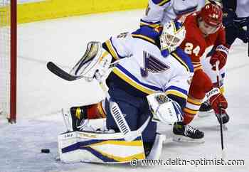 Husso makes 39 saves, Blues deal Flames their 3rd straight defeat - Delta Optimist