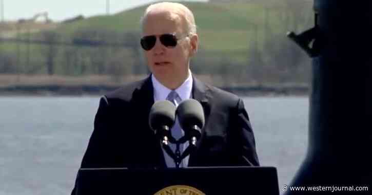 Biden Calls His Wife the Vice President While Saluting Nuclear Attack Submarine
