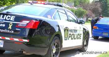 2 injured after car comes off road and hits utility pole near Milton: police