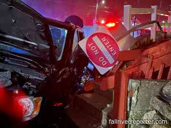 Woman injured after crashing into several objects including parked vehicle - Fall River Reporter