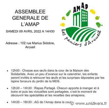 ASSEMBLEE GENERALE DE L’AMAP les Paniers d’Arcueil La Maison des solidarités samedi 9 avril 2022 - Unidivers