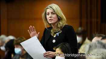 Canada's foreign affairs minister to visit Europe for meetings on Ukraine - Lethbridge News Now