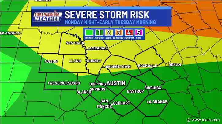 Storms possible late Monday before near record heat