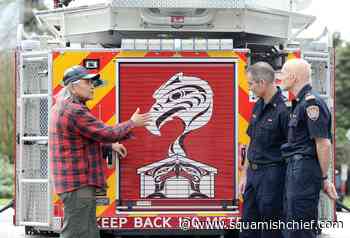 Art by Squamish Nation member Xwalacktun adorns West Vancouver's new firetruck - Squamish Chief
