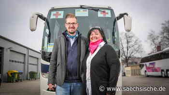 Mutter und Sohn bringen Ukraine-Flüchtlinge mit dem Bus nach Dresden - Sächsische.de