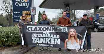 Vlaams Belang voert actie tegen hoge brandstofprijzen | Zoersel | hln.be - Het Laatste Nieuws