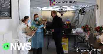 Allerlaatste PCR-test afgenomen in de oude brandweerkazerne in Kalmthout - VRT NWS