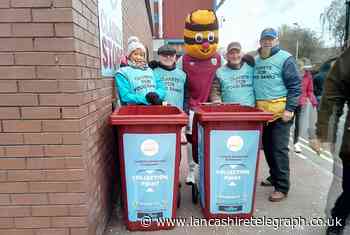 Burnley fans help to support food bank with donations