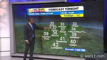 Frost Advisory, Mostly Sunny Today