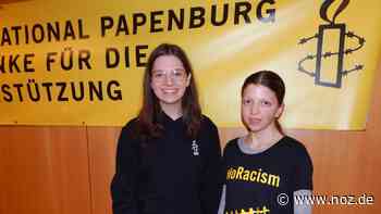 Einsatz für Menschenrechte: Zwei Papenburger Schülerinnen sammeln Briefe für Amnesty International - NOZ