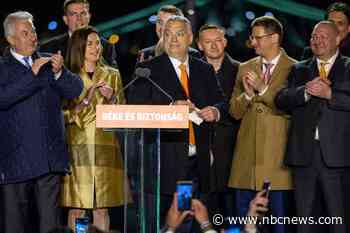 Hungary’s hard-line leader declares victory in election as war rages in neighboring Ukraine