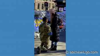 WATCH:  Ukrainian soldier proposes to girlfriend
