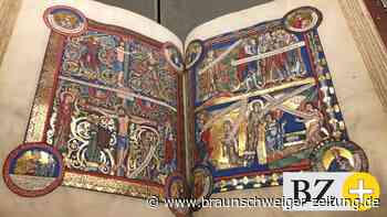 Goldstrahlende Bücher in Wolfenbüttels Bibliothek