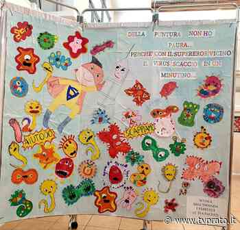 L'hub vaccinale pediatrico addobbato con i disegni dei bambini - tvprato.it