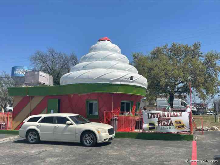 A Pflugerville pizzeria has found its home — in a giant ice cream cone