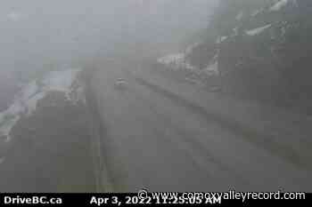 Winter storm warning issued for Coquihalla Highway, from Hope to Merritt - Comox Valley Record