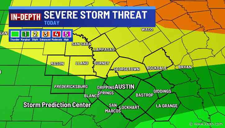Austin storm risk: Timing, severe threat & impacts overnight