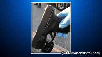 #OneLessGun: Aurora Police Post Picture Of Gun Recovered After Robbery, Chase, Arrest Of 5 Juveniles - CBS Denver