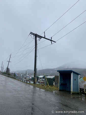 Power pole breaks at Aurora Harbor, tree takes down line at Tee harbor - kinyradio.com