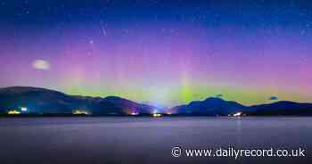 Stunning Northern Lights long exposure photos show Loch Lomond illuminated by aurora borealis - Daily Record