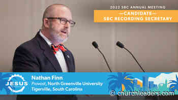 Nathan Finn, Provost at North Greenville, To Be Nominated for SBC Recording Secretary - Church Leaders