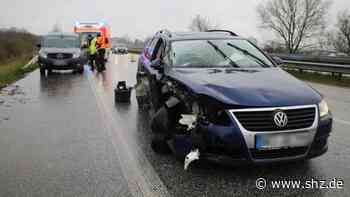 Unfall auf der A23 bei Schenefeld: Lastwagen schert aus – 26-Jährige fährt mit ihrem PKW auf | shz.de - shz.de