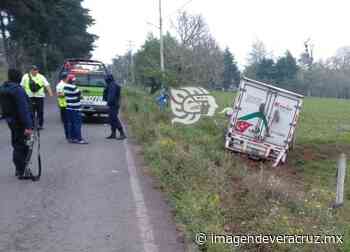 Exceso de velocidad lo hace despistarse en la Misantla-Xalapa - Imagen de Veracruz