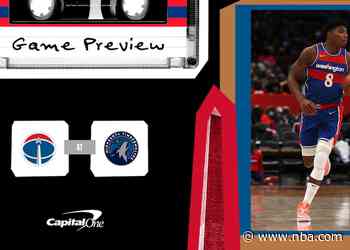Preview: Wizards continue road trip Tuesday in Minnesota