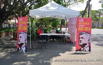 Promueven Revocación de Mandato en el zócalo de Cuernavaca - El Sol de Cuernavaca