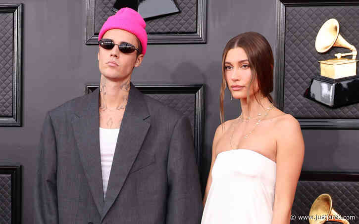 Hailey Bieber Responds to Pregnancy Rumors That Spread Because of Her Grammys Dress