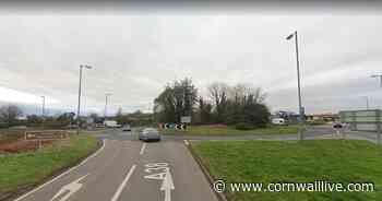 Driver injured in A38 crash near Trerulefoot roundabout - Cornwall Live