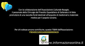 Gallarate, la Chirurgia promuove una raccolta fondi per l'Ucraina - InformazioneOnline.it