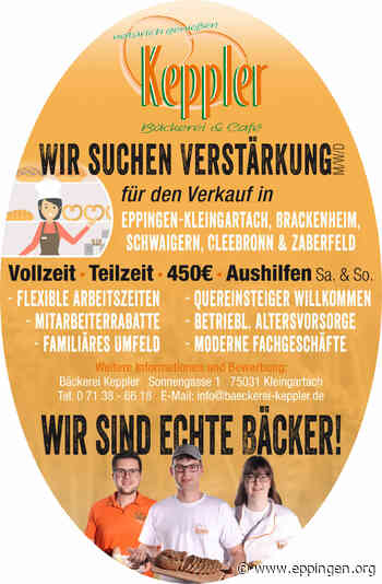 ▷ Bäckerei Keppler sucht Verstärkung (m/w/d) - Eppingen.org