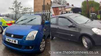 Police box one car in and pursue another into Bolton