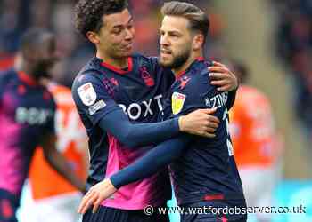 Watford's Philip Zinckernagel scores on loan for Nottingham Forest