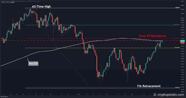 ETH Price Analysis: Ethereum At Key Resistance, What’s The Next Target on Breakout? - CryptoPotato