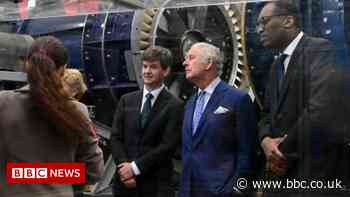 Prince Charles visits sustainable aviation laboratory