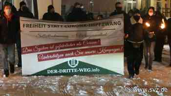 Corona-Demo in Wittenberge: „Der III. Weg“ sieht den Staat am Ende - svz – Schweriner Volkszeitung