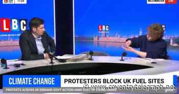 Coventry activist glues himself to microphone and refuses to leave during chaotic interview on LBC - Coventry Live