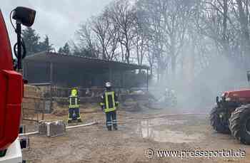 FW Flotwedel: Löschzug Wienhausen löscht brennenden Reifenstapel