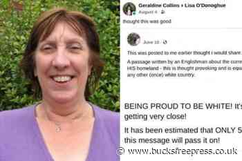 Buckingham Cllr Geraldine Collins shared racist online post - Bucks Free Press