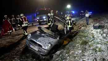 Video: Schneematsch sorgt für Glätte: Autos geraten in Dissen ins Rutschen und stoßen zusammen - NOZ